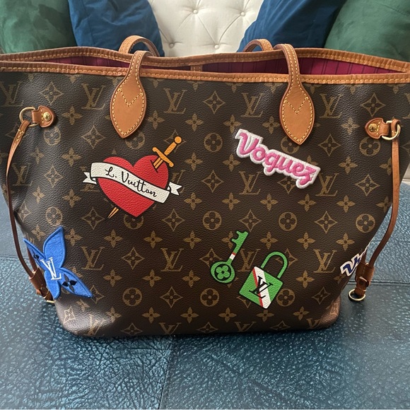 Louis Vuitton Neverfull MM Monogram Canvas Patches - Picture 1 of 7